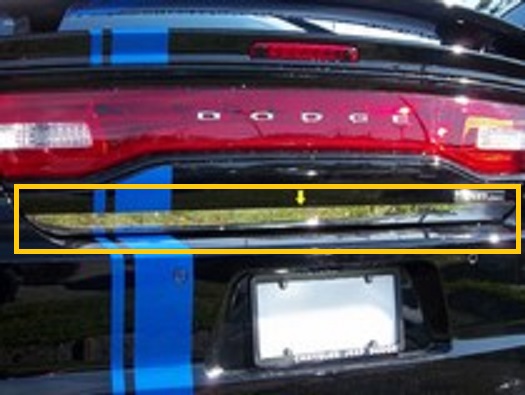 QAA Stainless Rear Bumper Overlay Trim 11-up Dodge Charger - Click Image to Close
